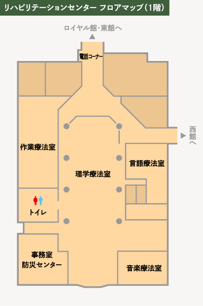 リハビリテーションセンター フロアマップ